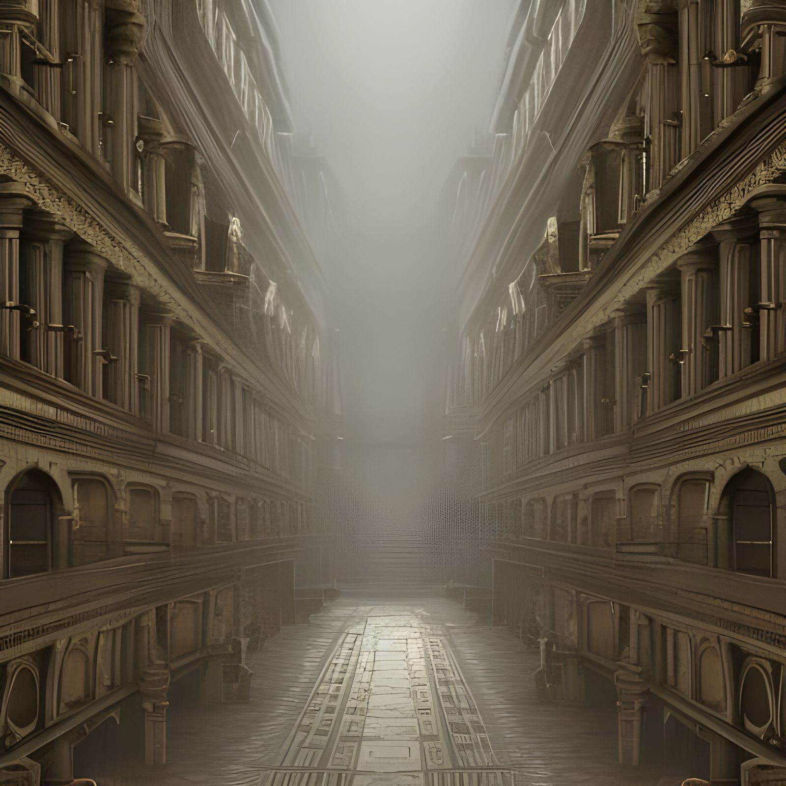 Dramatic Gold Books Emerge from Mud: Digital Matte Painting