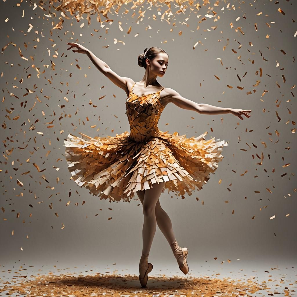 Ballet Dancer Emerges from Pencil Shavings