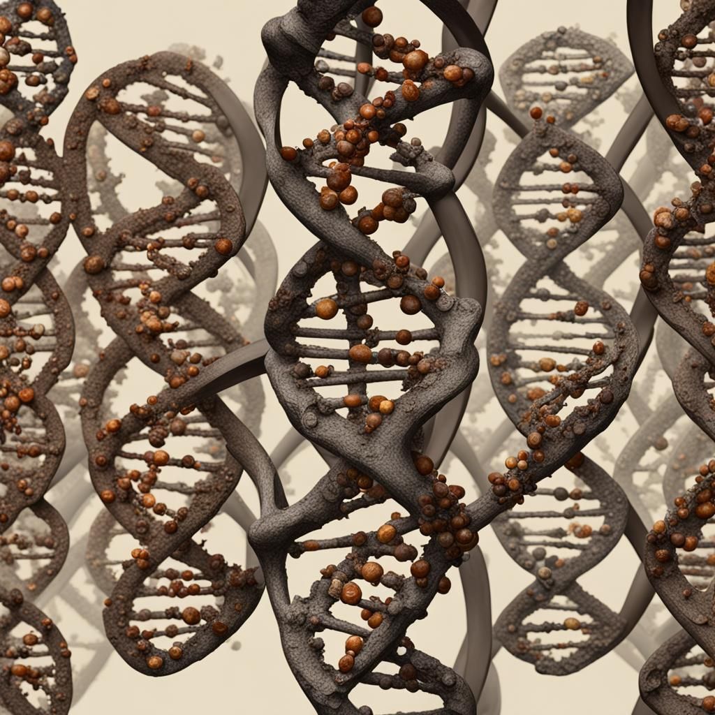 DNA unable to keep up with the accumulated damage of aging