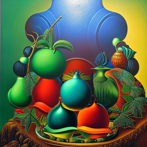 Photorealistic Romani Wagon in Surrealist Style