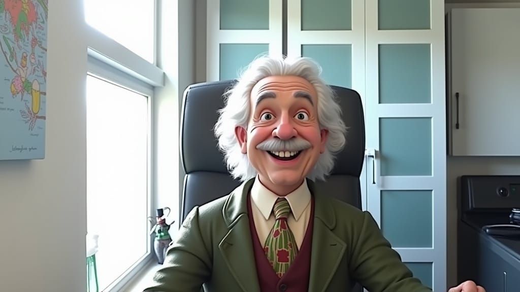 Einstein Celebrates St. Patrick's Day in 3D Style