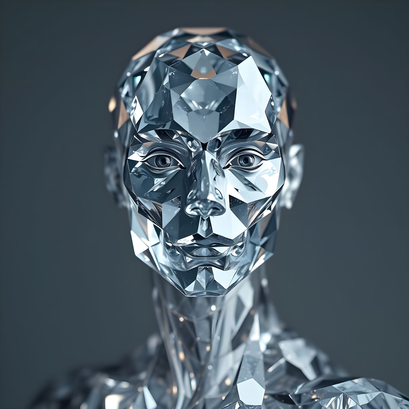 Crystal Space Human in Sharp Focus