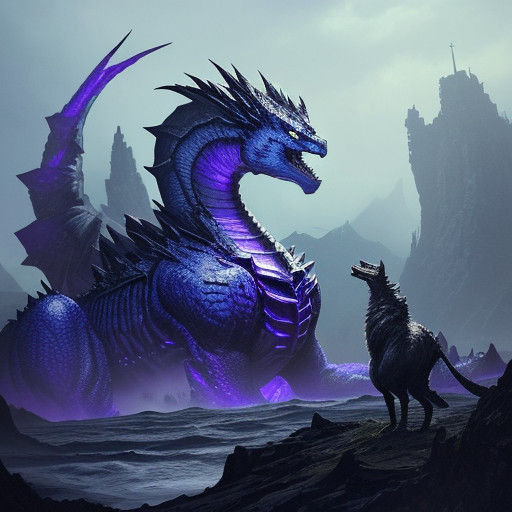 Epic King Ghidorah Portrait Unleashes Gravity Beam