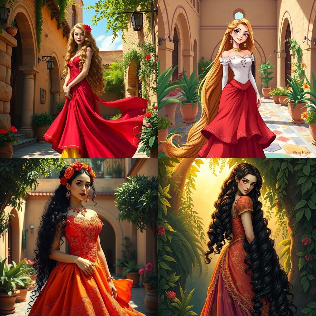 Rapunzel in Elegant Spanish Style