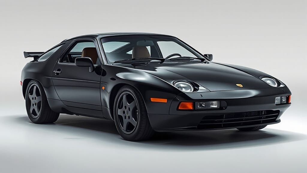 Ultra-realistic illustration of a Porsche 928 S4, 32k, masterpiece, best quality