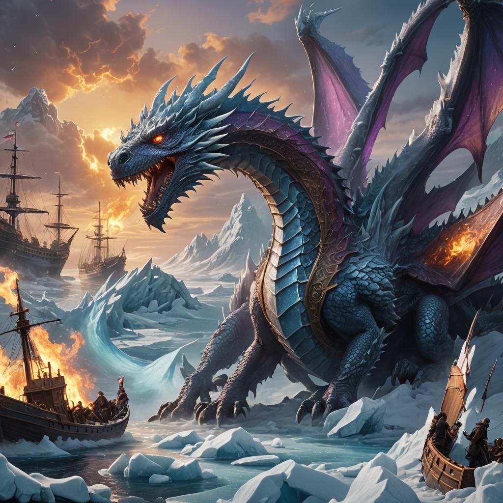 Ice Dragon's Frosty Breath on Ship Battle