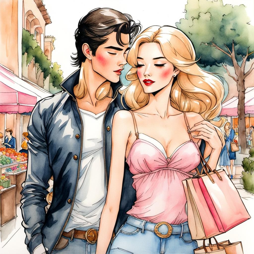 Sleeping Beauty Goes Shopping: Comic Book Style