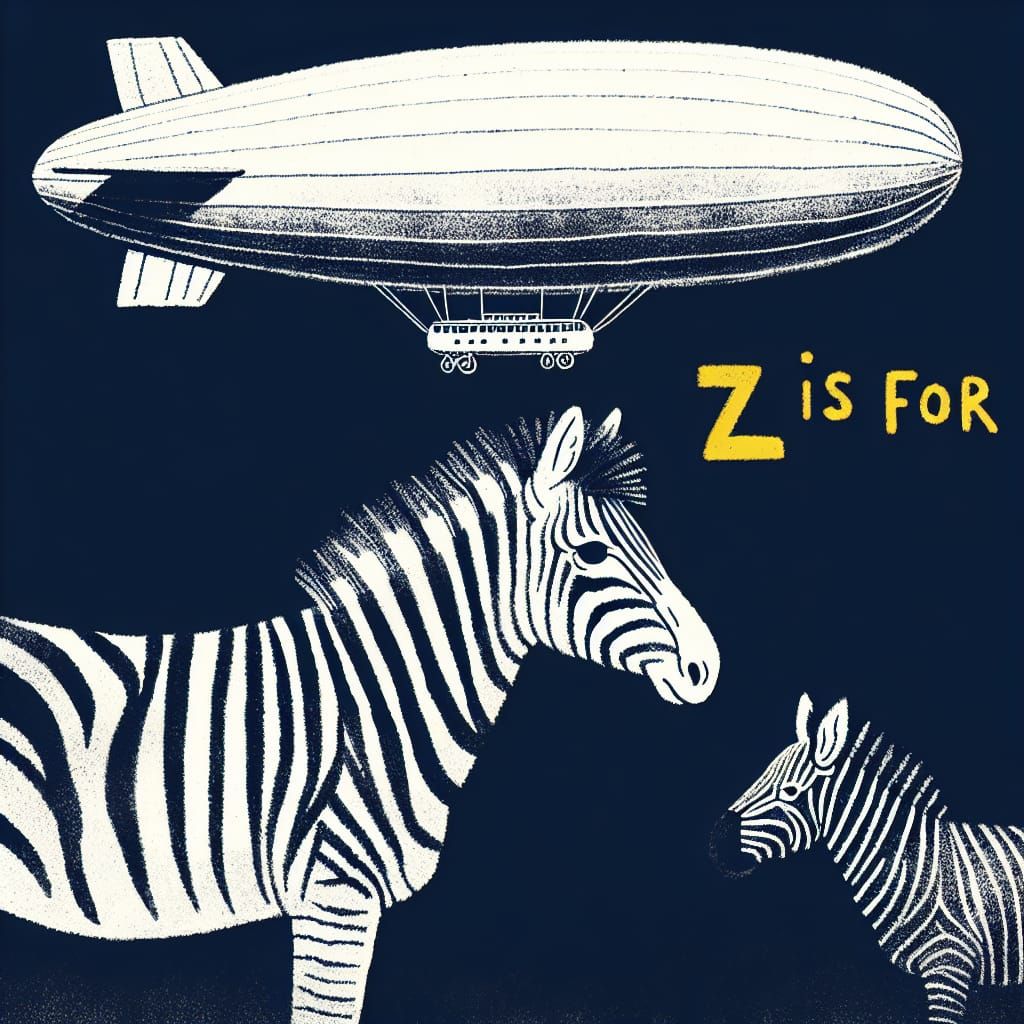 Z is for Zebra and Zeppelin