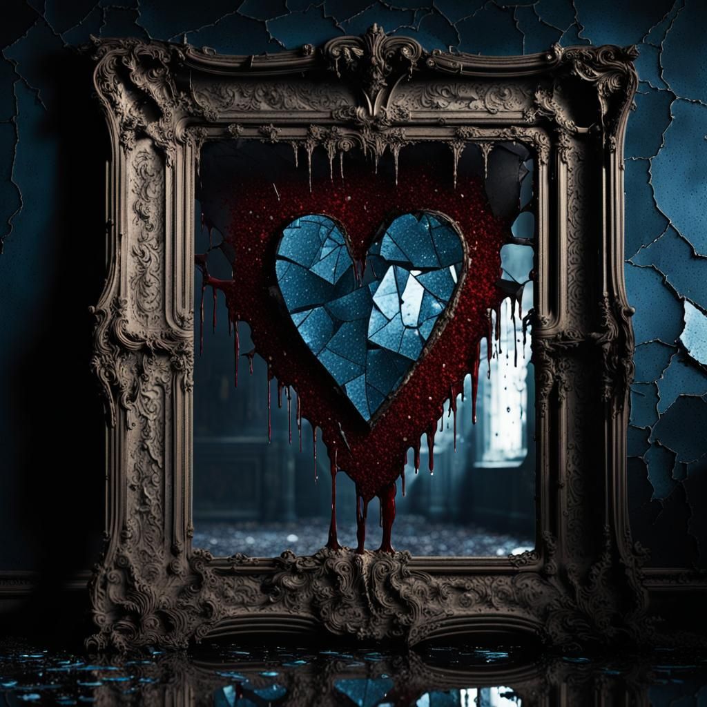 Shattered Glass Heart in Castle