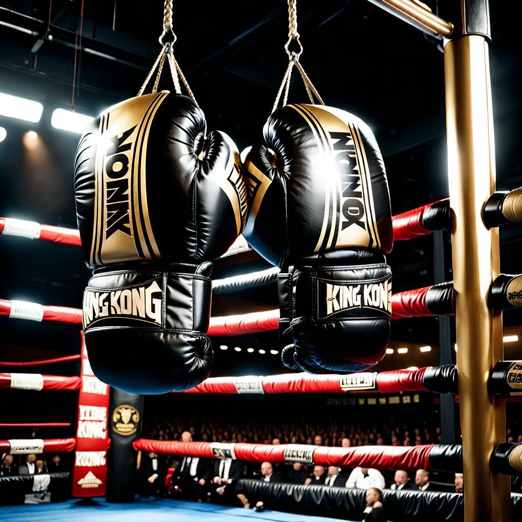 King Kong Boxing Gloves in Gym