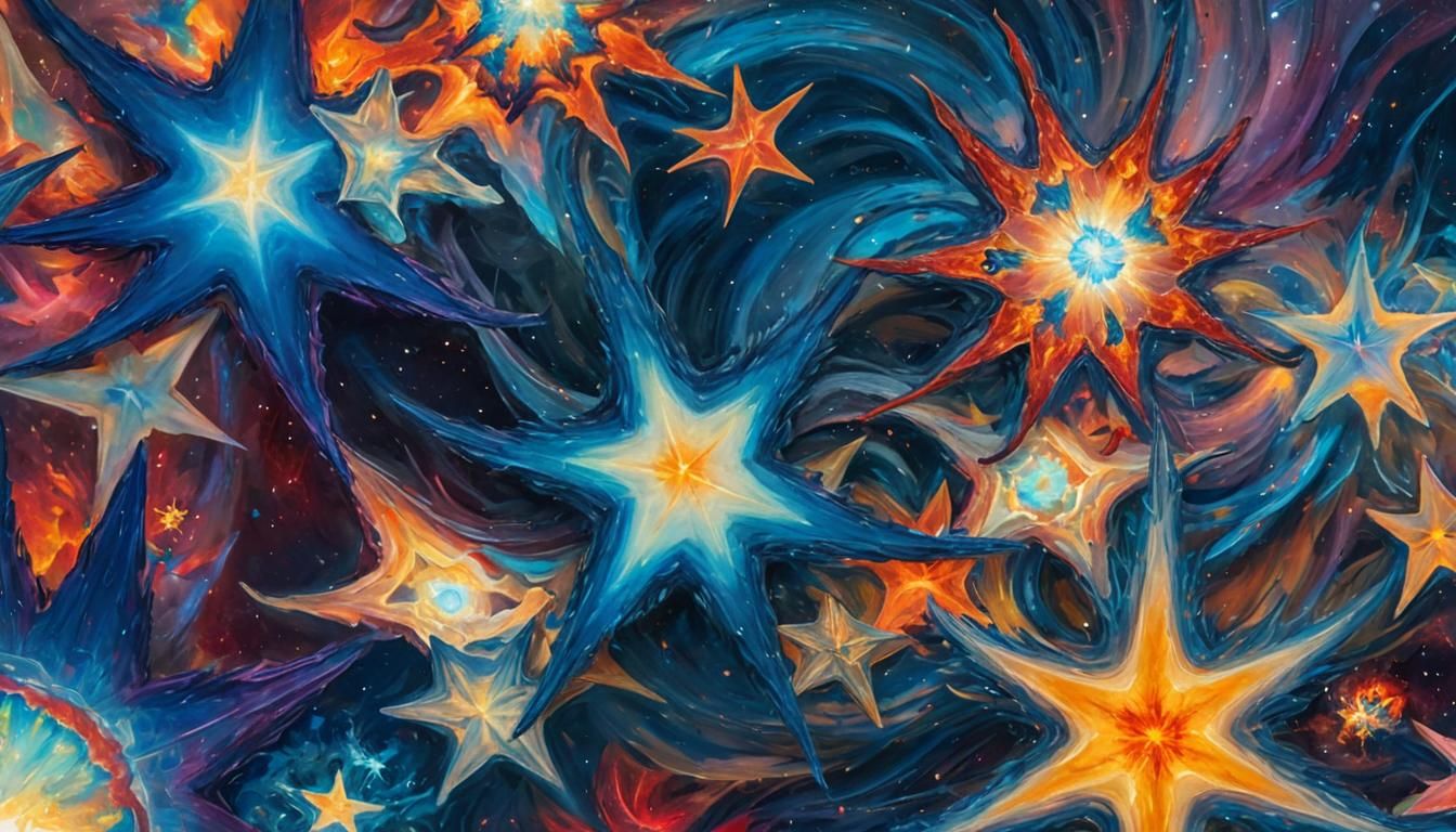 Sirius and Antares: Cosmic Explosion in Macro