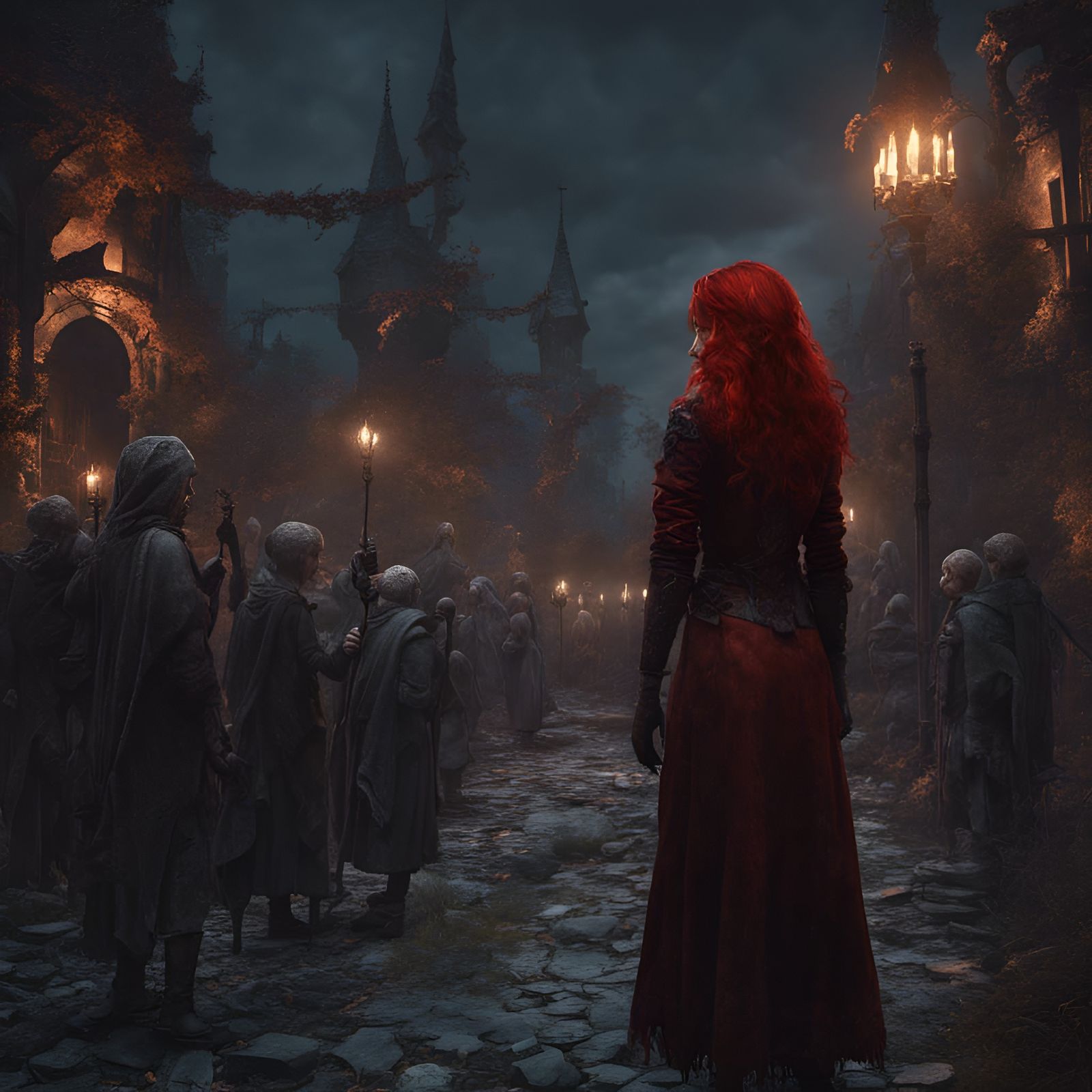 Ireena Kolyana Watching March of the Dead in Barovia