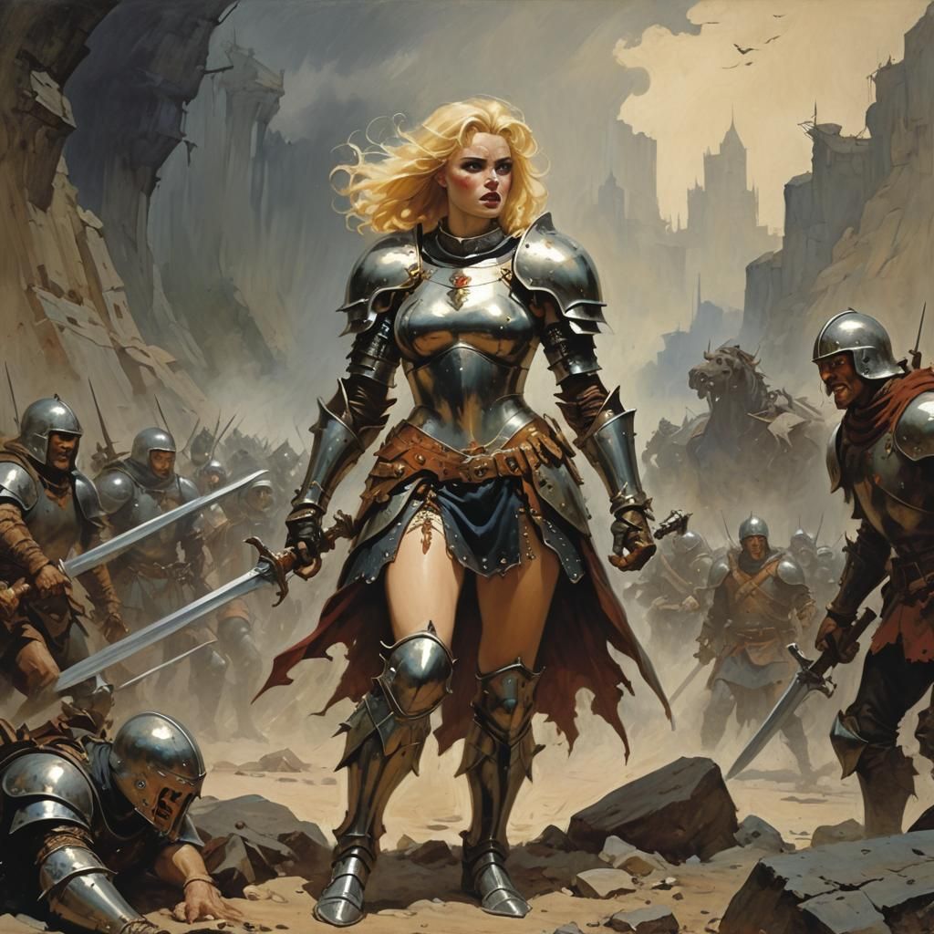 Armored Knight Surrounded by Chaos