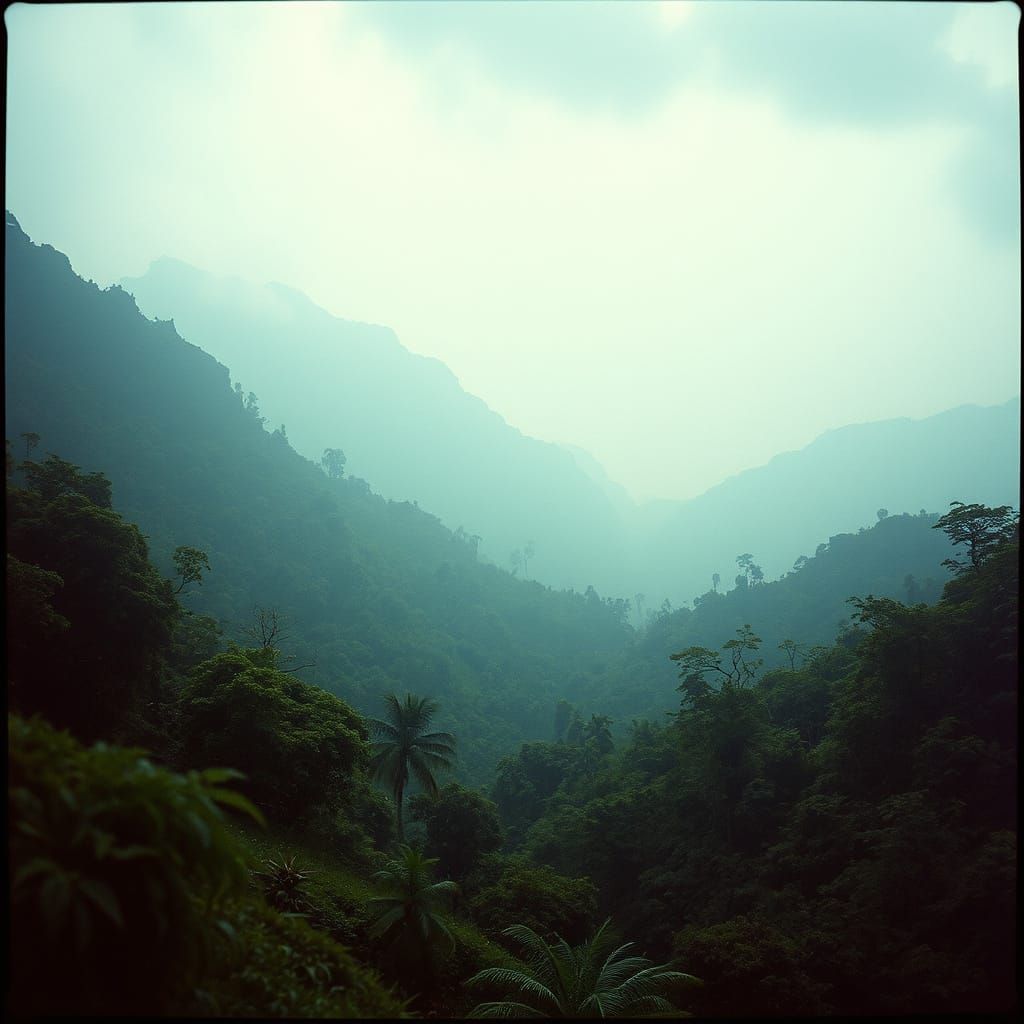 Cinematic Jungle Landscape in Film Style