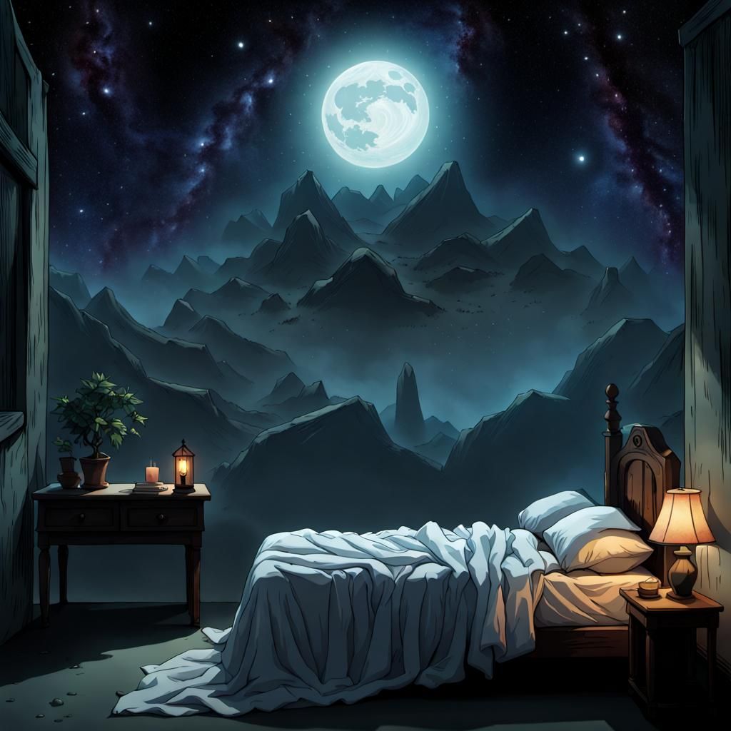 Surreal Image of Somnambulism