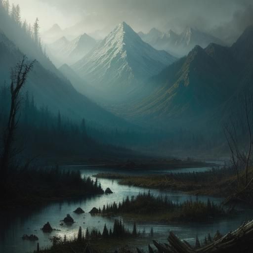 Wasteland Forest of Horror: A Dark Landscape