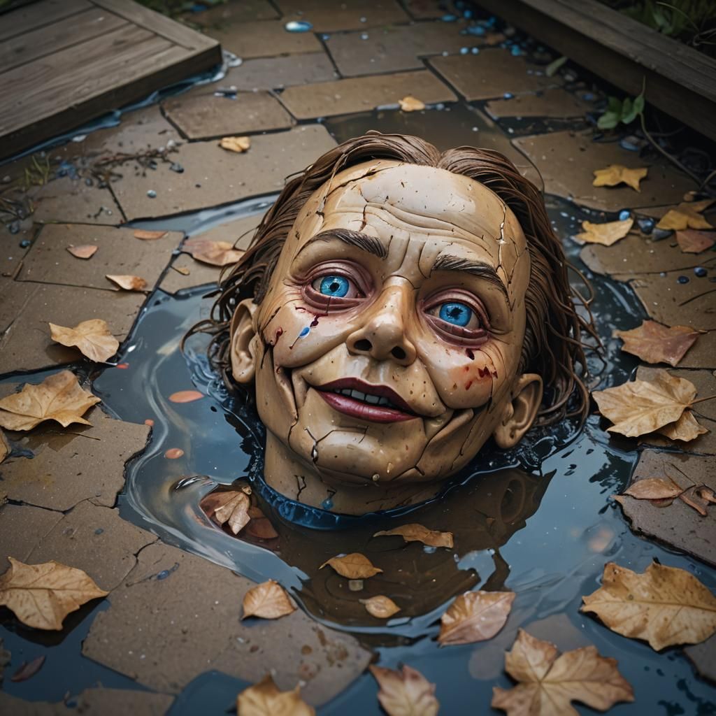 Smashed Dummy in Art Nouveau Style