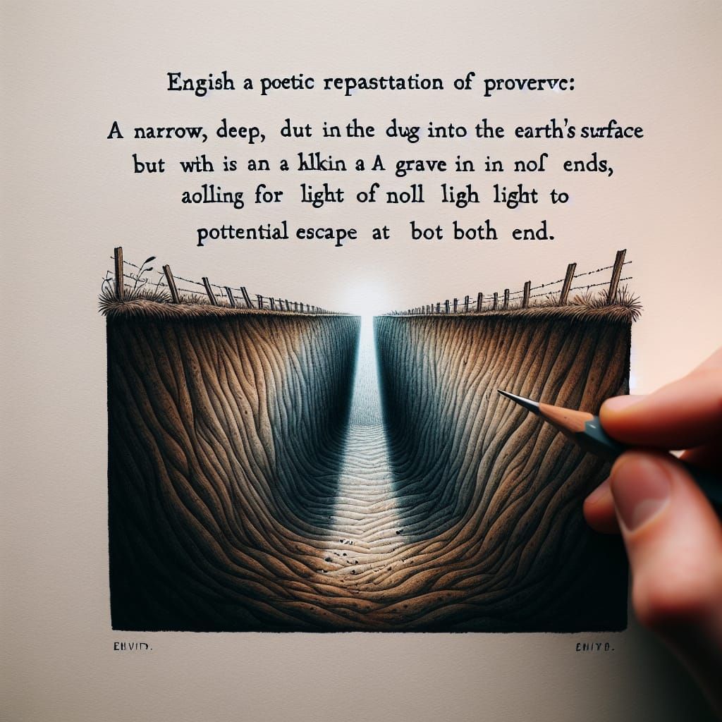 Poetic Ditch: A Proverb's Visual Metaphor