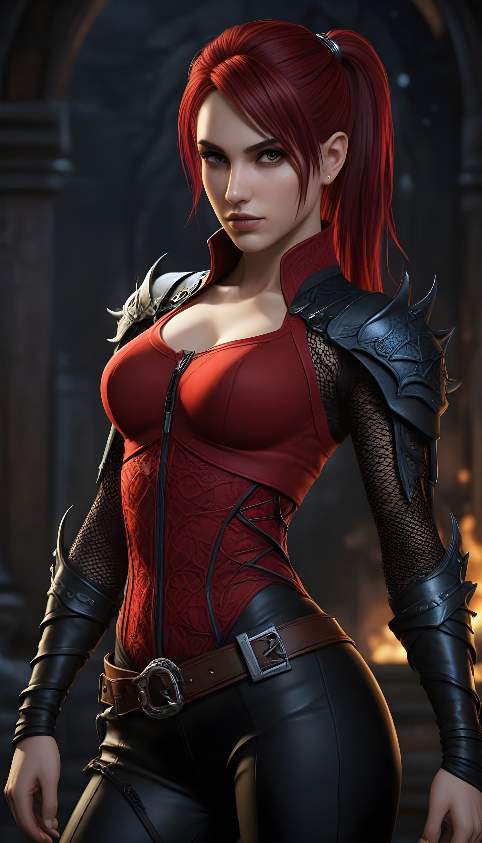 Sensual Dragon Age Warrior Reveals Confident Combat Pose