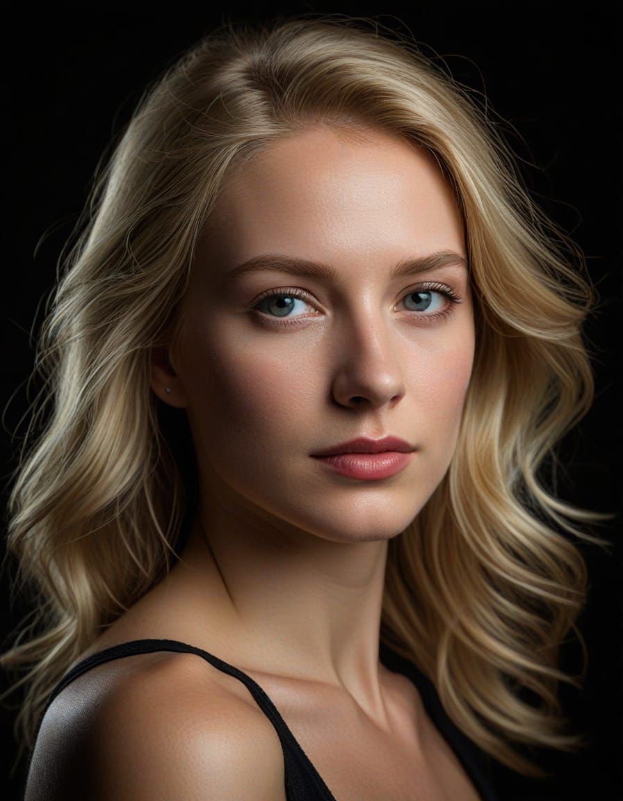 Elegant Woman in Soft Focus, Inspired by Classic Portraiture