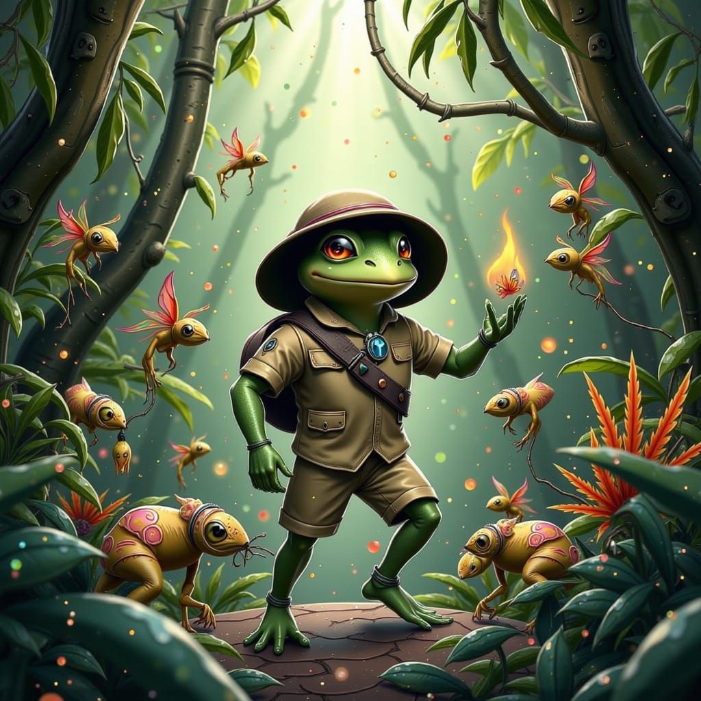 Frogger Embarks on a Jungle Quest in Vibrant, Whimsical Styl...
