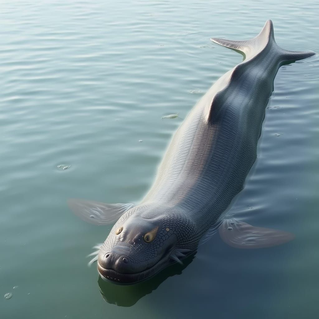 Giant Eel-Like Creature in Japanese Lake