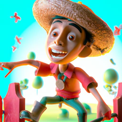 El Chavo del Ocho: A Pixar-Inspired 3D Render