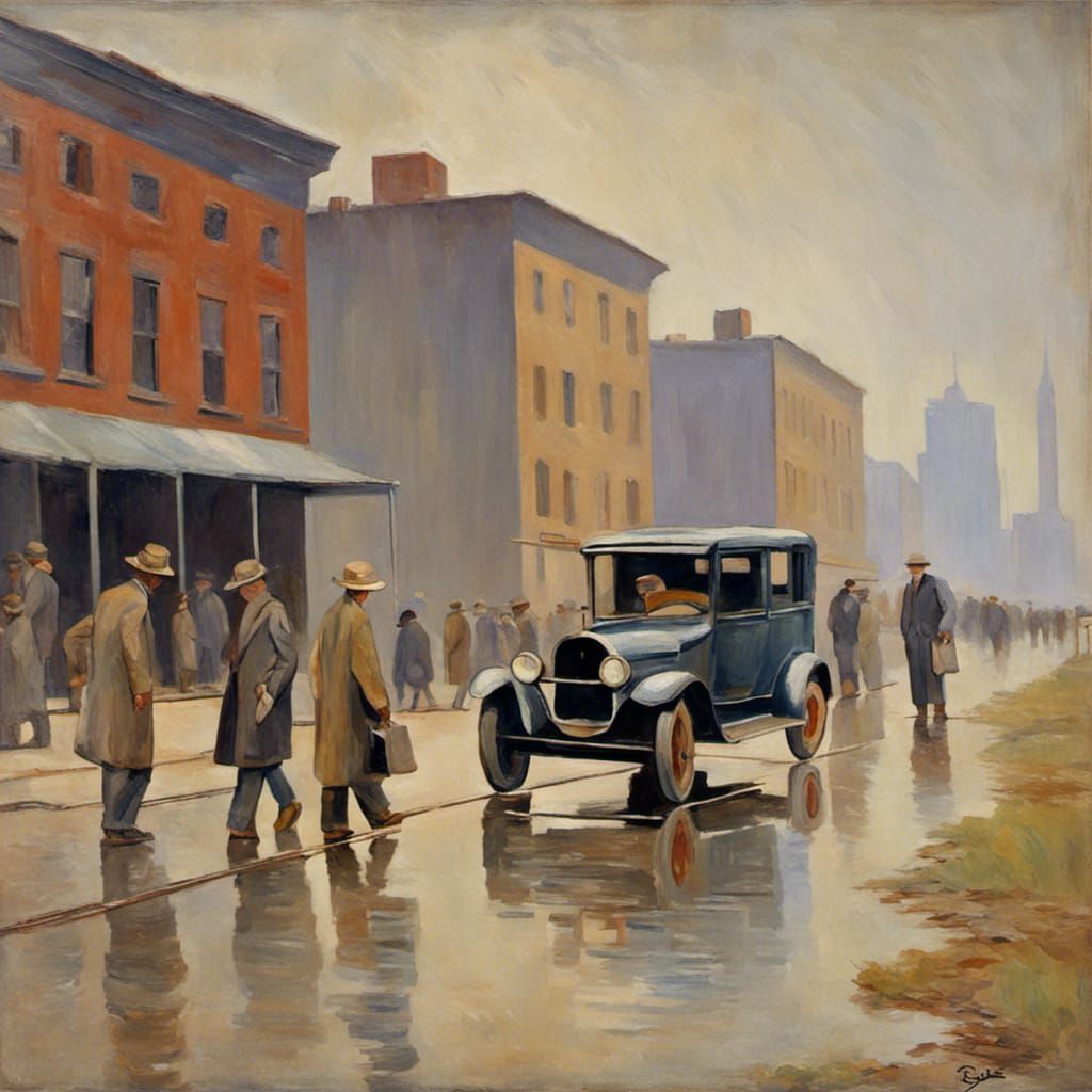 Great Depression in Impressionistic Style