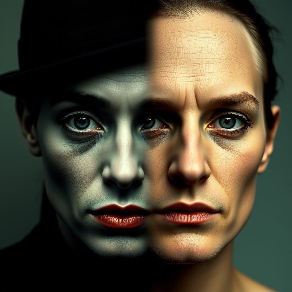 Surrealist Timeless Portraits in High Contrast