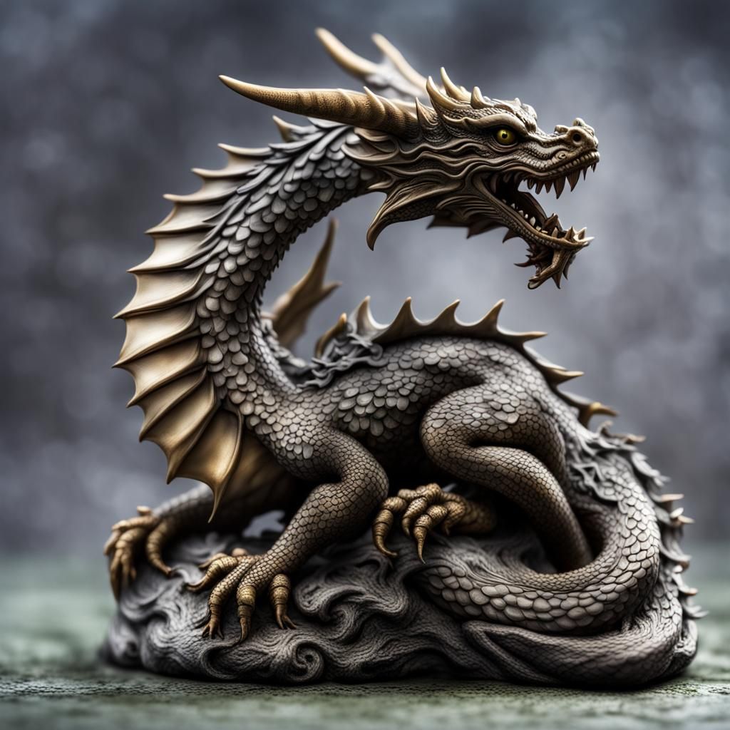 A Small Dragon Statue