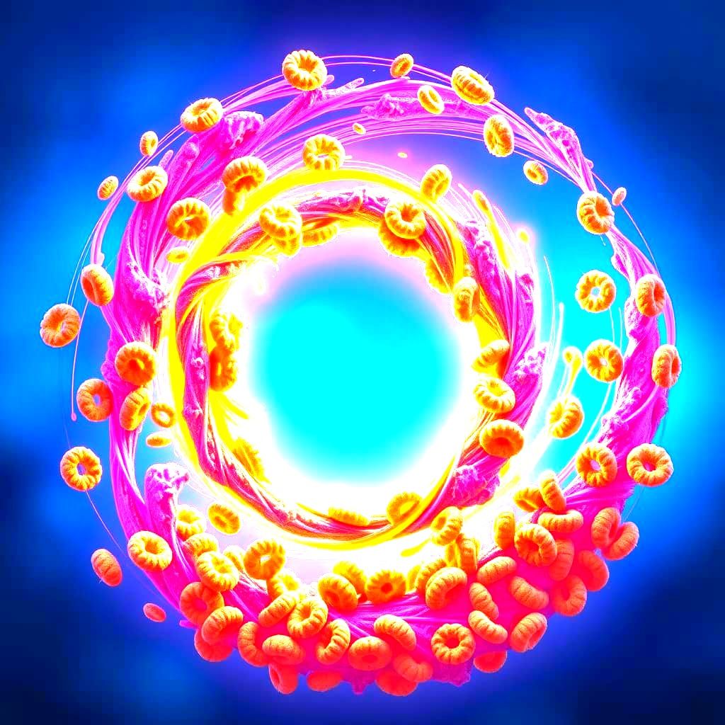 Fantastical Cheerios Landscape with Complementary Colors