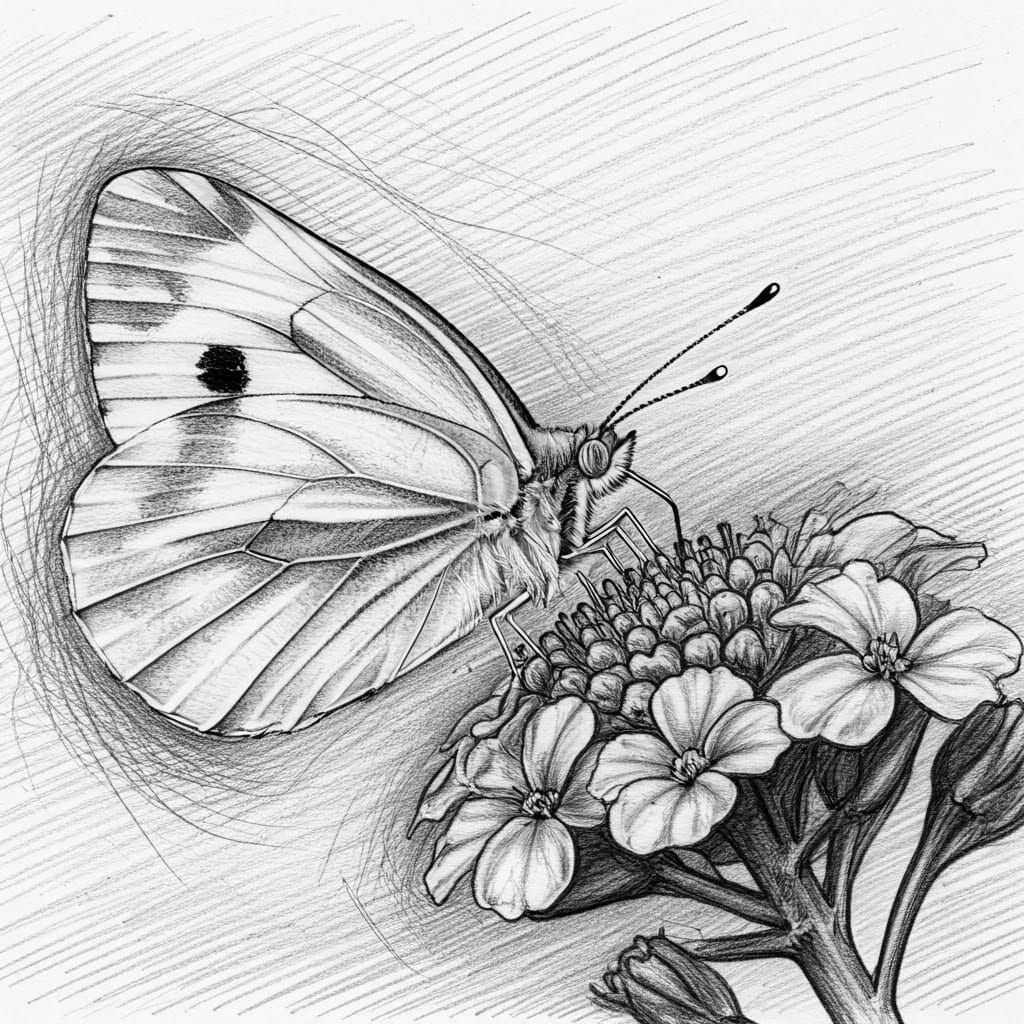 Cabbage white butterfly