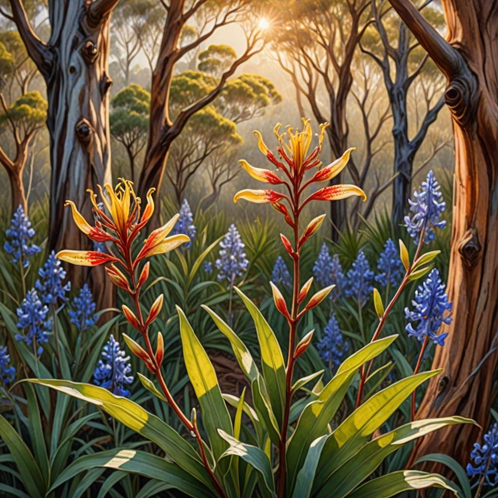Botanical Blooms in Australian Wilderness