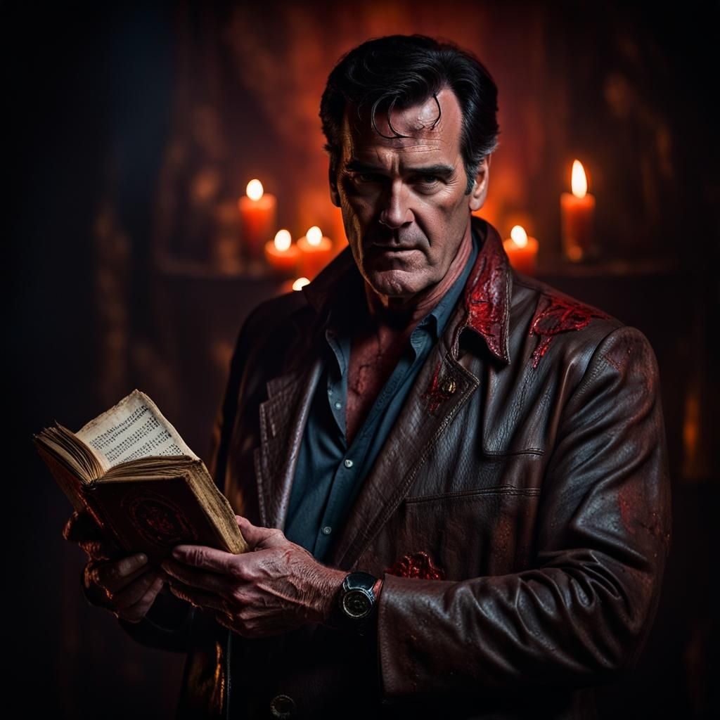 Necronomicon Ex-Mortis - Bruce Campbell as Ash Williams - Evil Dead (series)