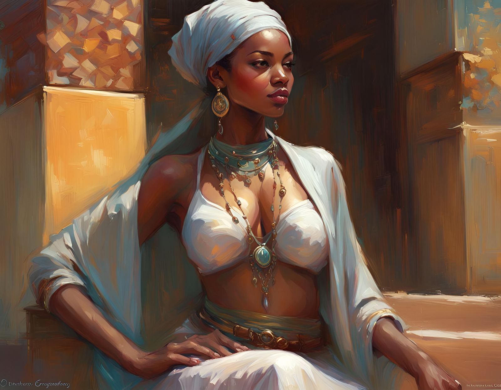 Confident Woman in Traditional Islamic Dress