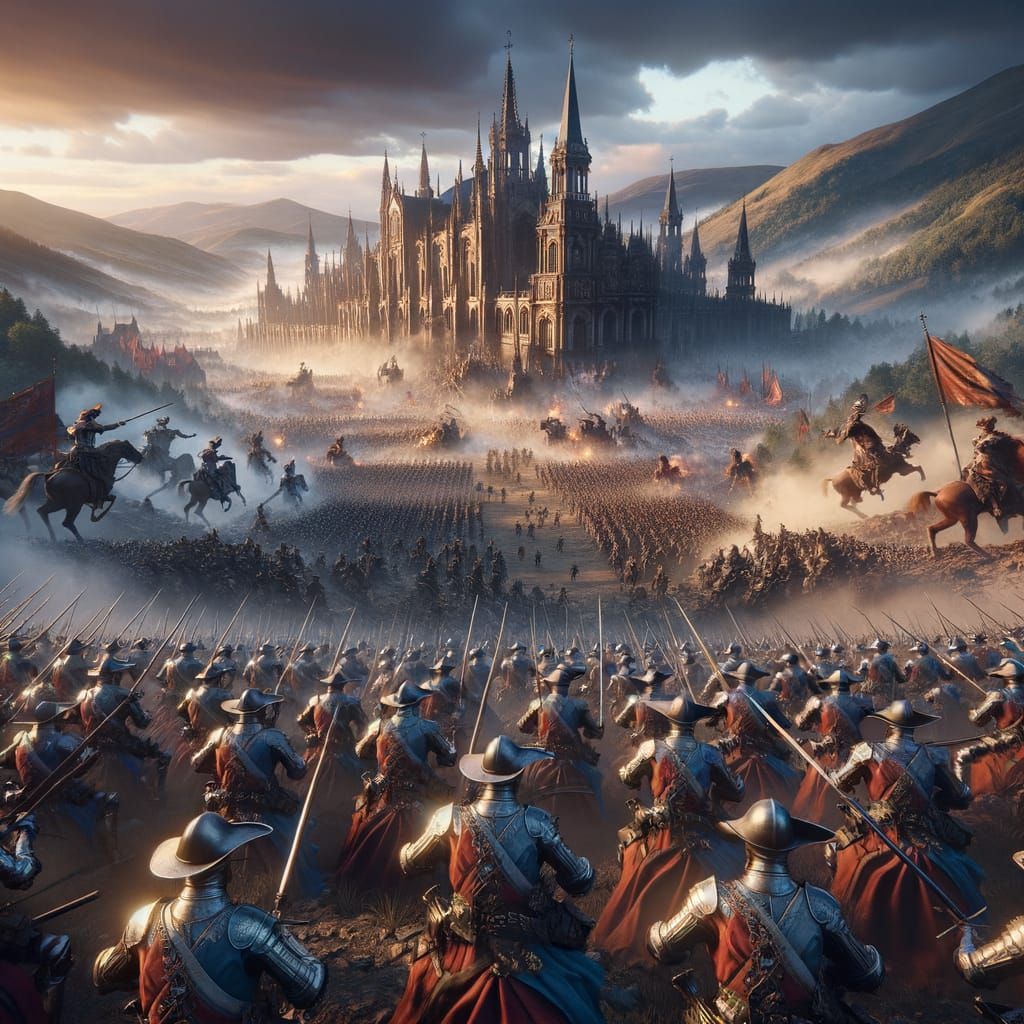 Epic Baroque War of Knights and Musketeers