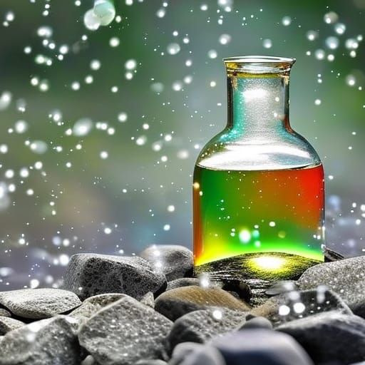 Ethereal Bottled Soul with Swirling Energy