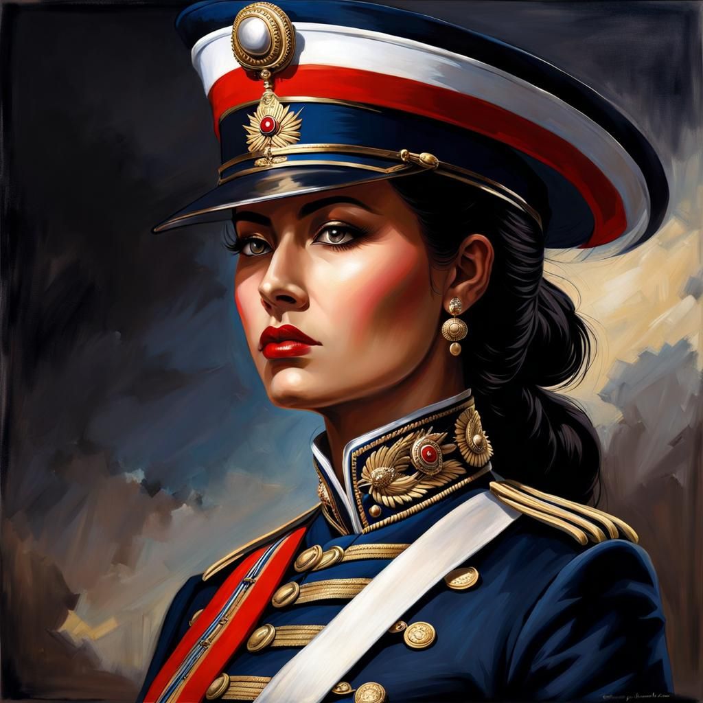 Bolivian Soldier Portrait in XIX Century Uniform