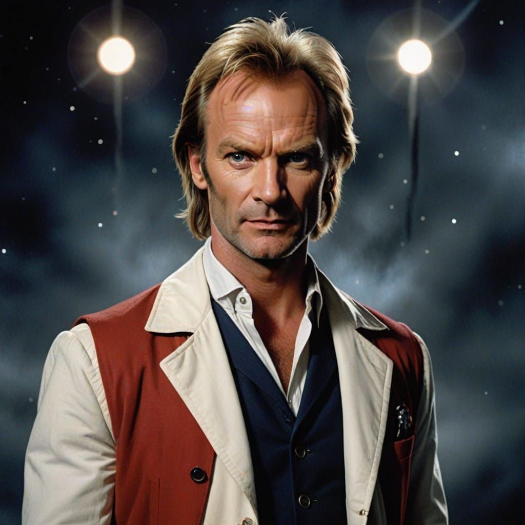 Sting as Doctor Who AI Art