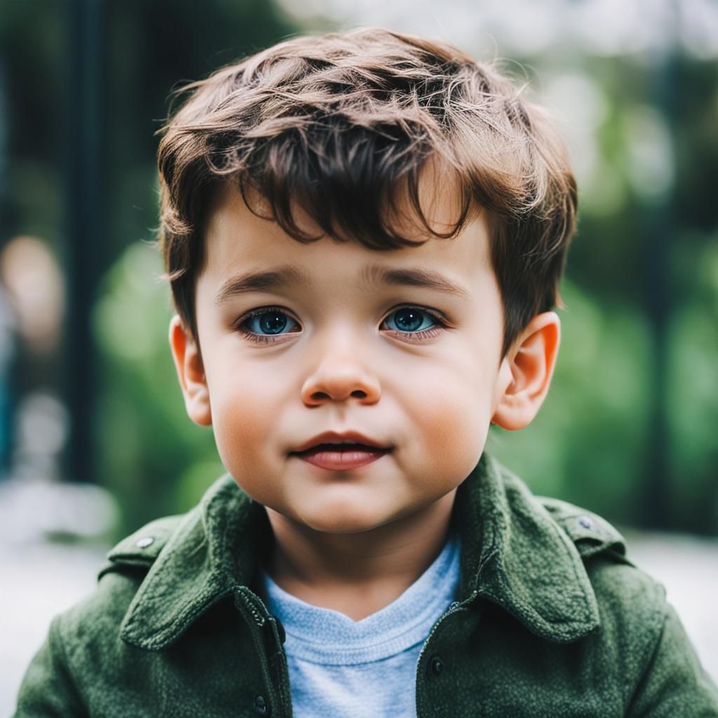 Adorable Young Boy Portrait