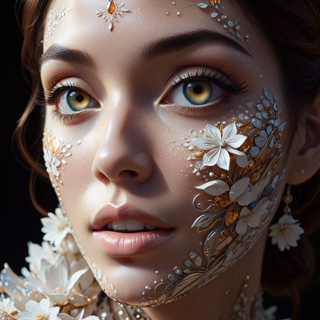 Elegant Woman Embodies Indonesian Cultural Heritage in Vibra...