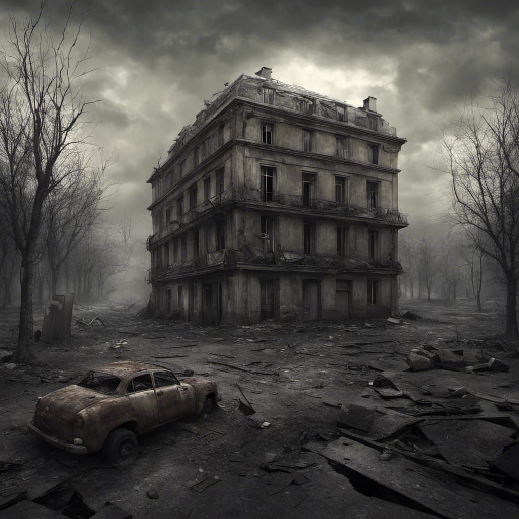 Post-Apocalyptic Paris: Gloomy Digital Painting