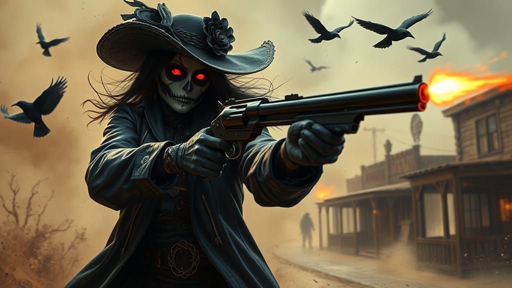 Gothic Gunslinger Goddess