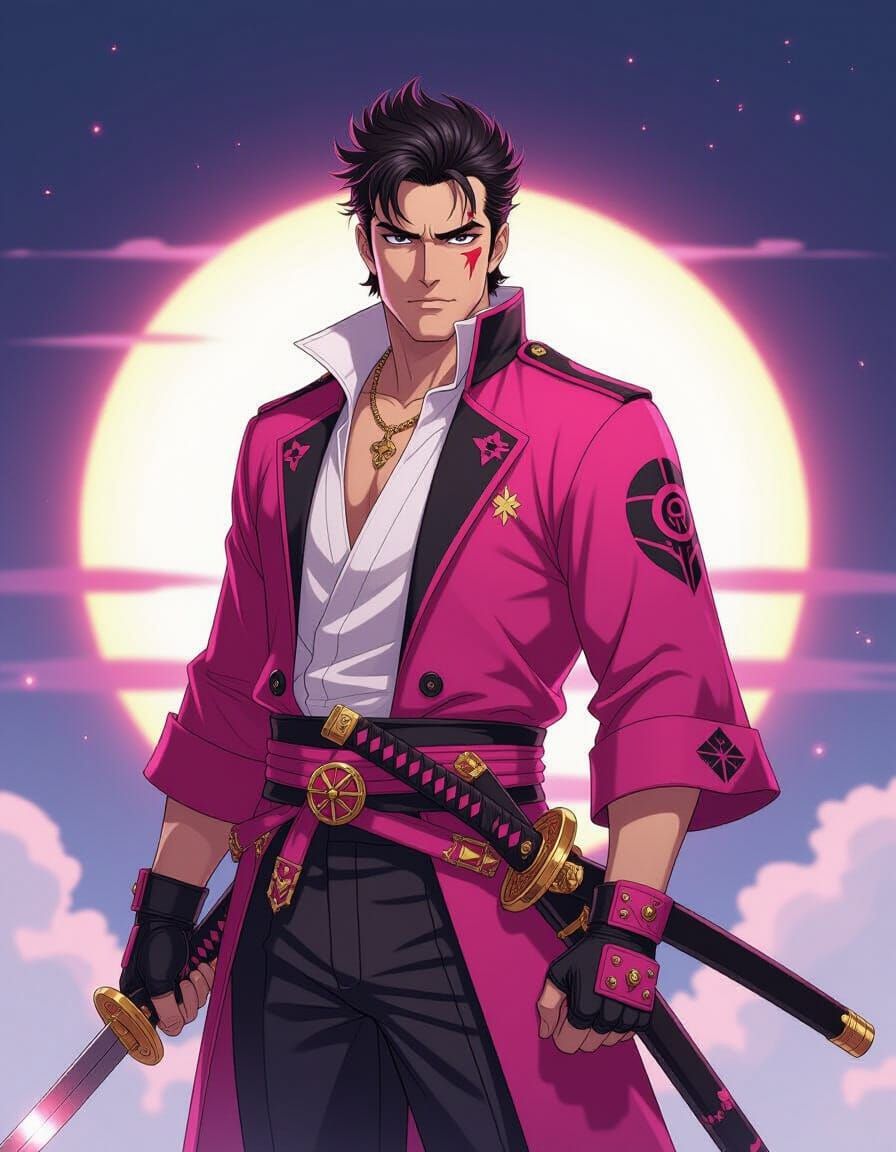 Ash Williams Samurai: Anime-Style 8K Art Pop Masterpiece