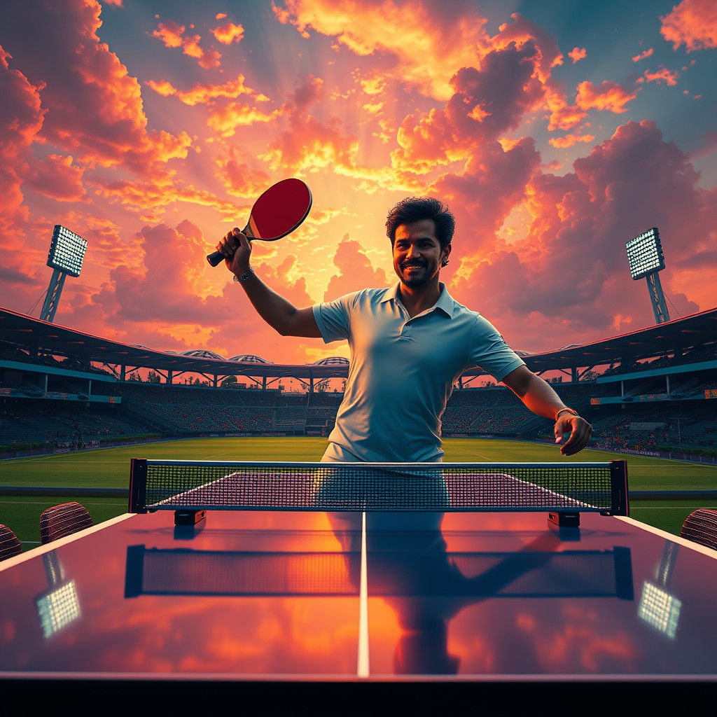 Sachin Tendulkar Plays Table Tennis: A Digital Masterpiece