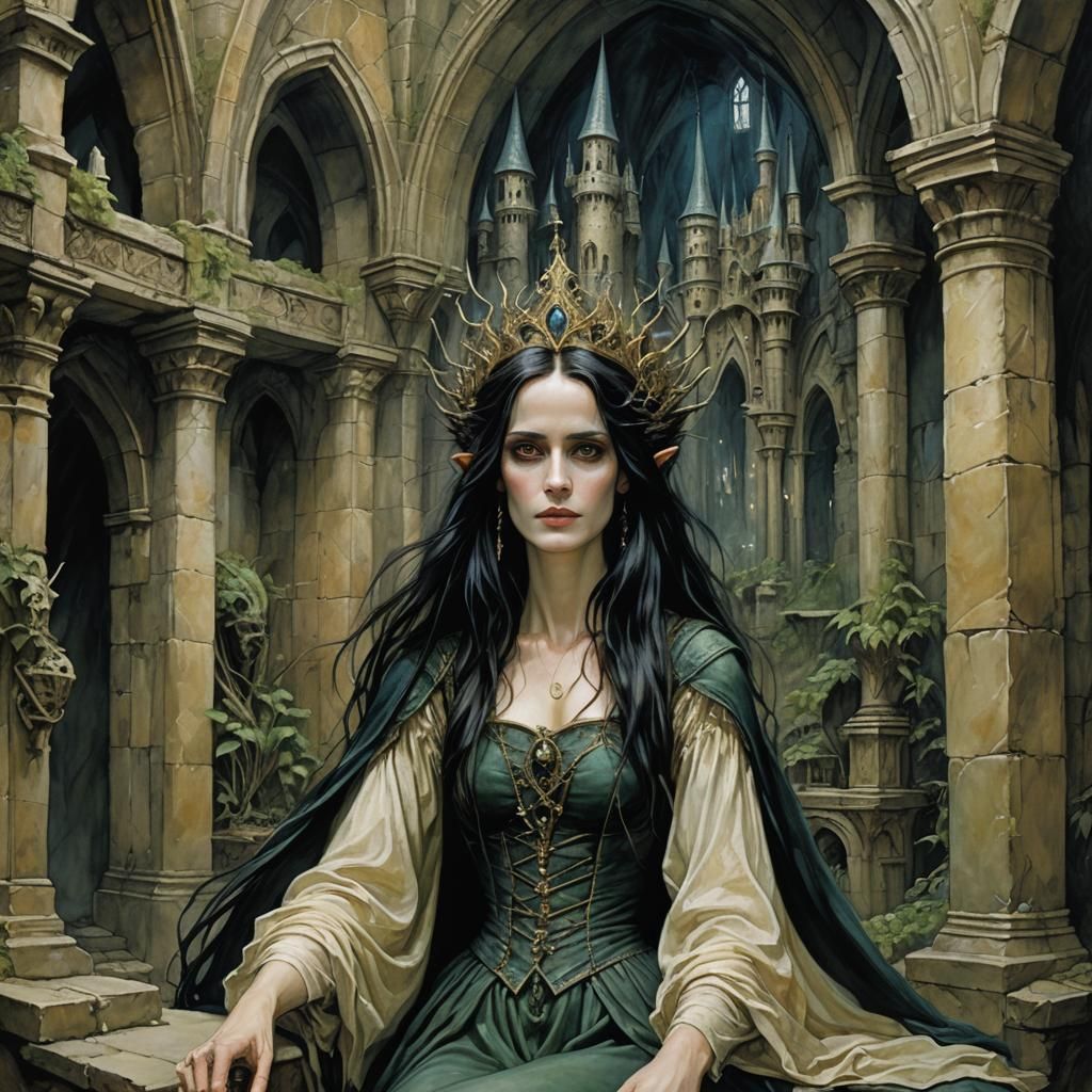 Eva Green as Sorceress, Brian Froud Style