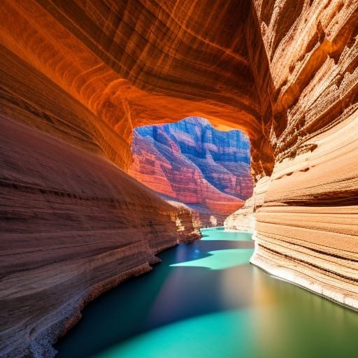 Spectacular Canyon Bathed in God Rays