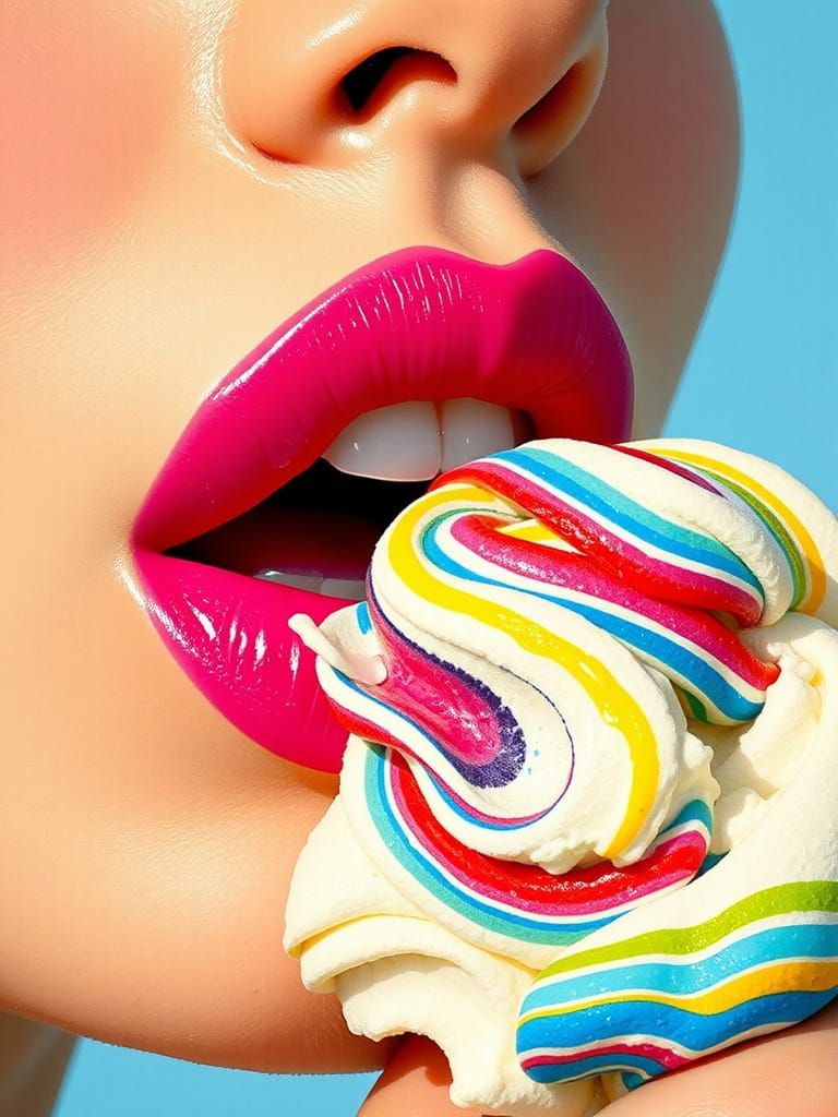 Vibrant Summer Sweetness in Whimsical Illustration