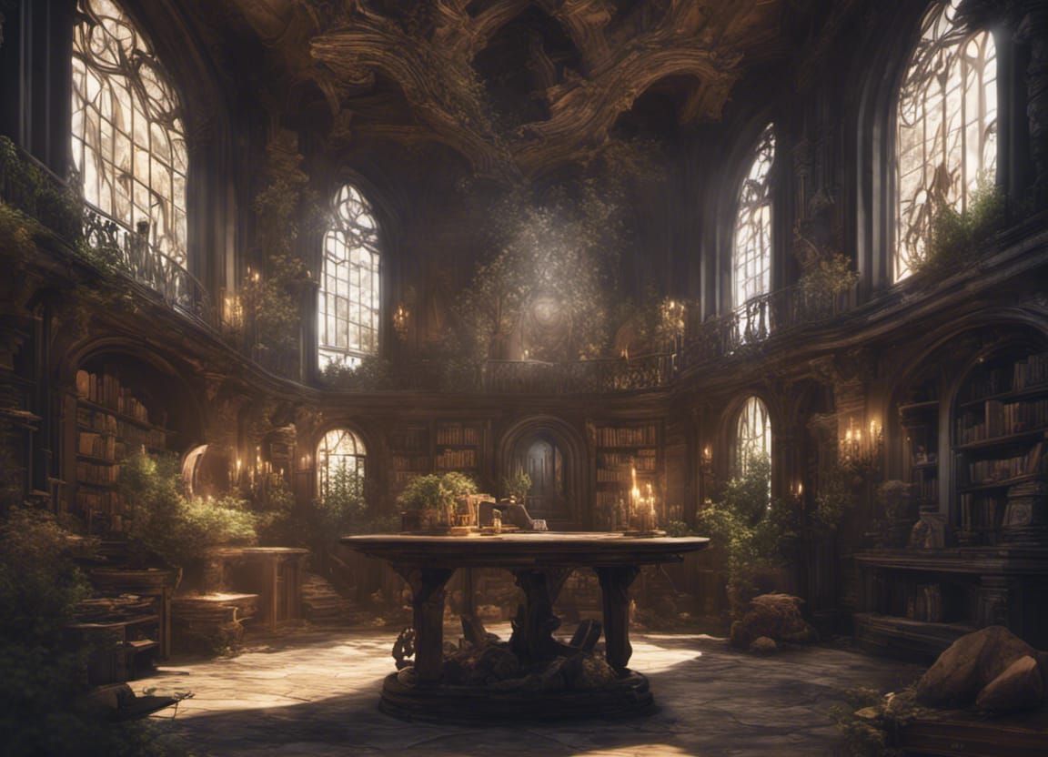 The Reading Room at the Elvish Library