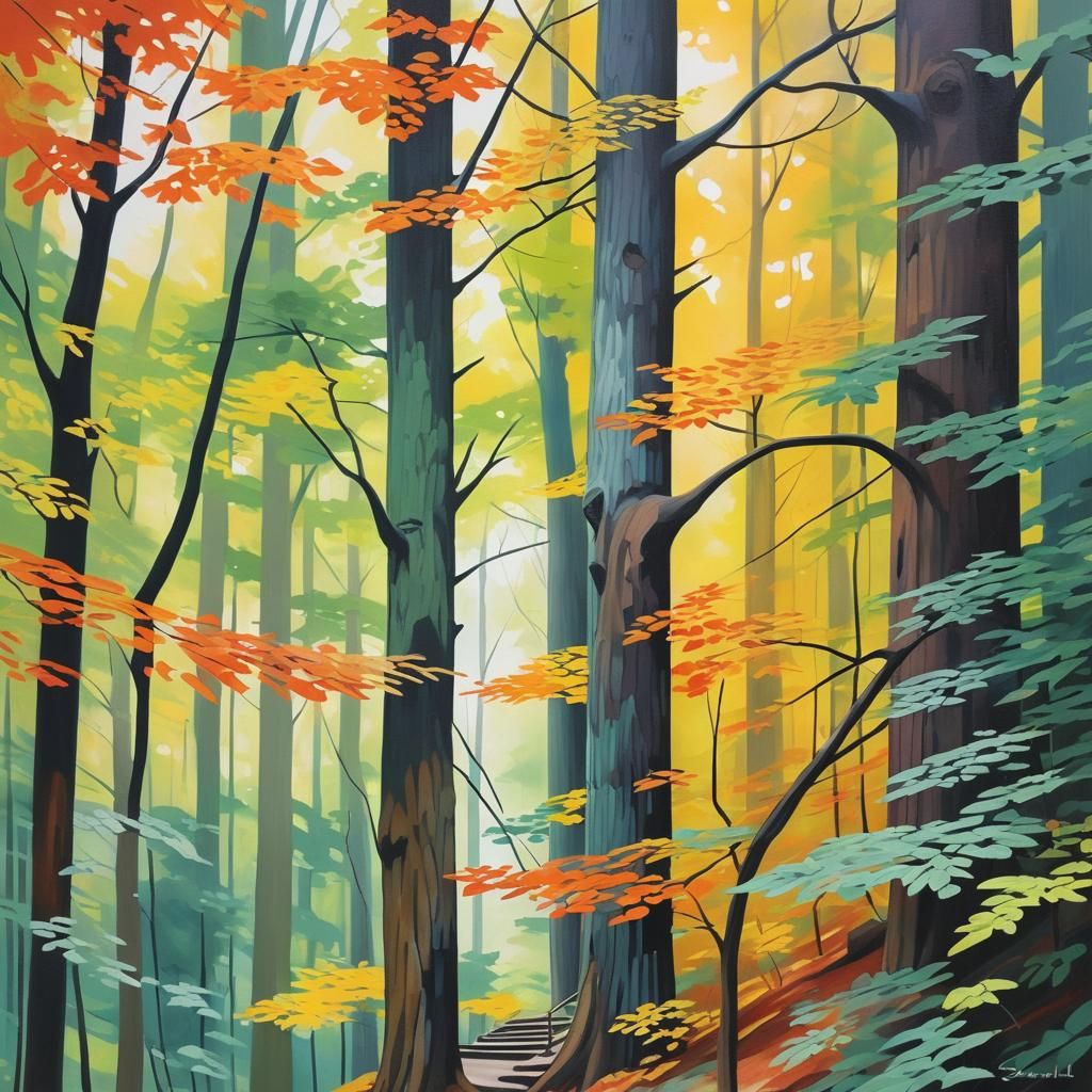 Stairs Disappear into Forest, Schnell Style